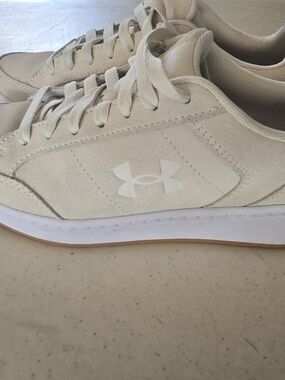 Women's Under Armour Neutral Beige Suede Sneakers